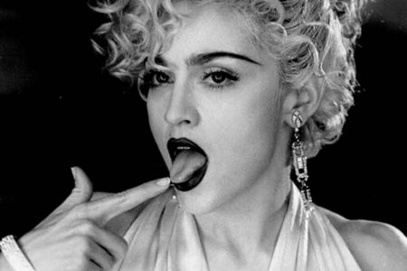 Madonna en una conferencia de prensa anunciando su presentación en los MTV VMAs 2026.