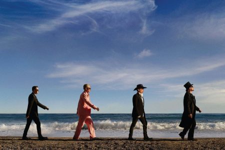 Bono y The Edge de U2 promocionando el álbum Carnaval De Luz