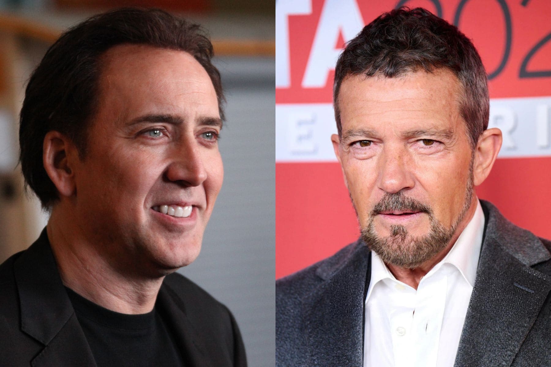 Fotografías oficiales de Antonio Banderas y Nicolas Cage juntos.