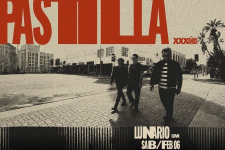 Los integrantes de la banda Pastilla en una presentación en directo.