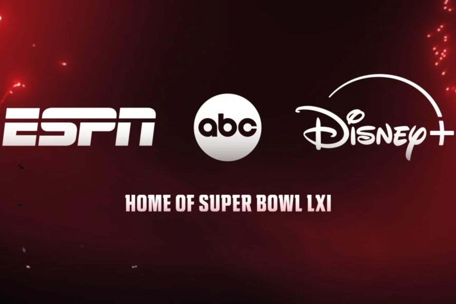 Trofeo del Super Bowl de la NFL con el logotipo de la transmisión en Disney Plus